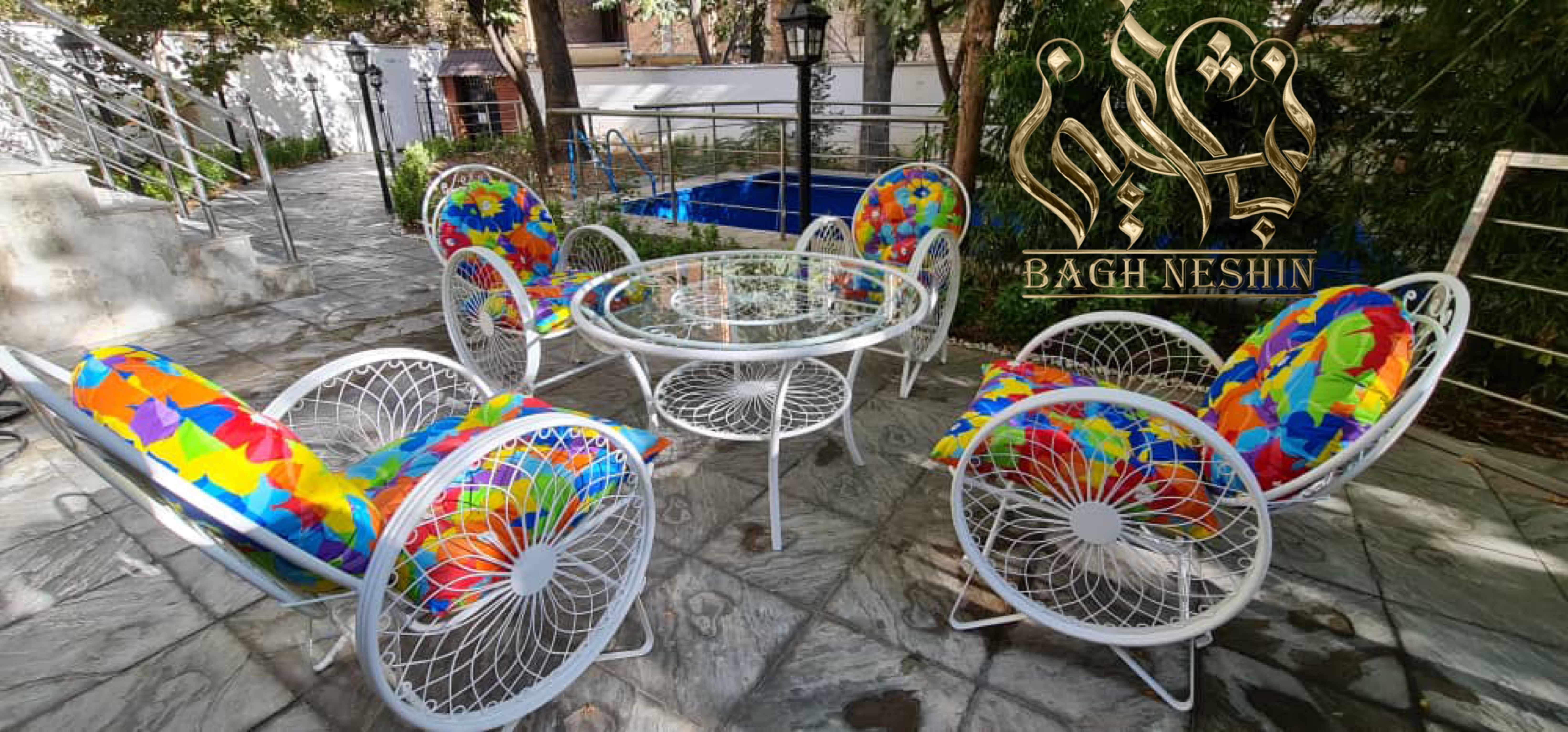 صندلی باغی مدل گلبرگ | ترکیب زیبایی و استحکام برای فضای باز