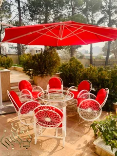 تشک صندلی باغی فلزی مدل گلبرگ