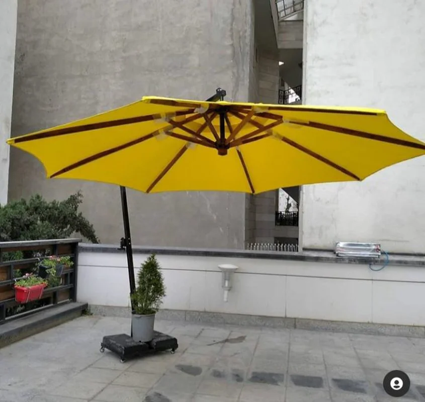 چتر پایه کنار باغی – انتخابی ایدهآل برای محیطهای باز