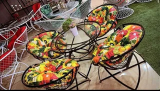 صندلی باغی مهتاب تک نفره راحت و مقاوم برای حیاط و تراس