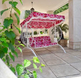 تاب باغی هلالی دو نفره و سه نفره؛ طراحی شیک و مقاوم برای فضای باز